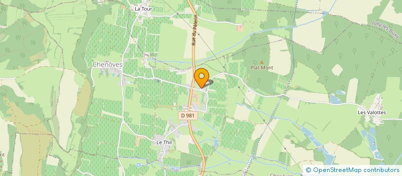 localisation de l'entreprise CAPRIFERM à JALOGNY