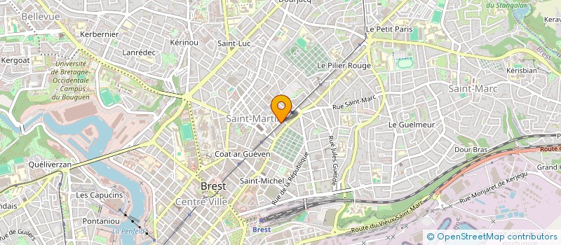 localisation de l'entreprise CAPRIFOLIO à BREST