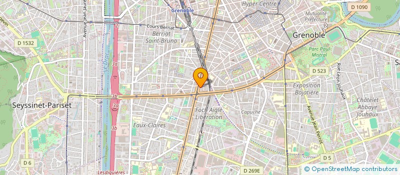 localisation de l'entreprise CAPRIN à GRENOBLE