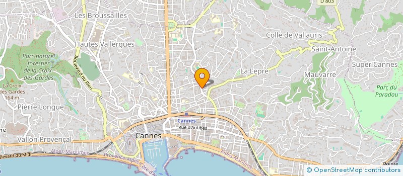 localisation de l'entreprise CAPRISEAUX à CANNES