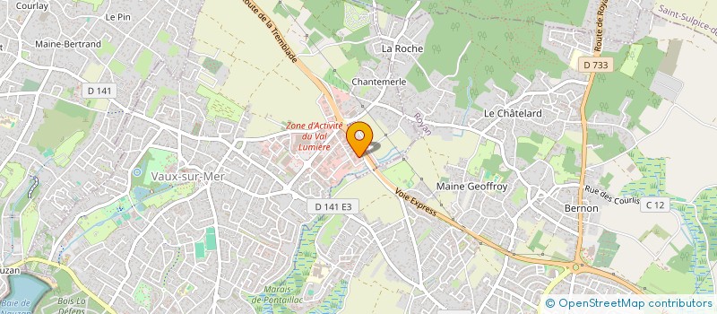 localisation de l'entreprise CAPRITER SUD OUEST à VAUX-SUR-MER