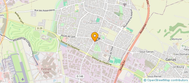 localisation de l'entreprise CAPROB  CHASSIEU