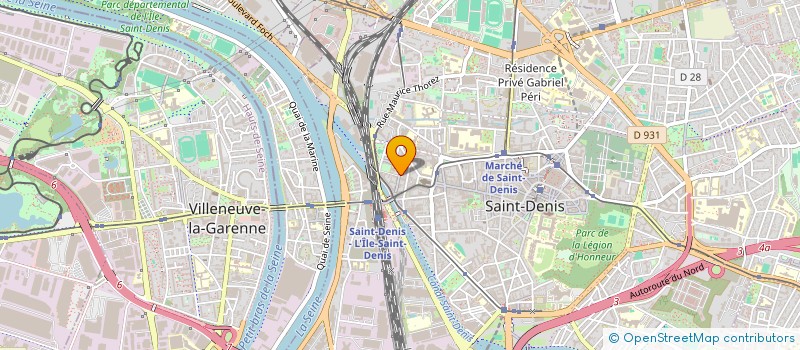 localisation de l'entreprise CAPROD IMMOBILIER  SAINT-DENIS