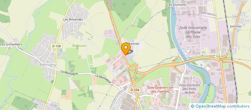 localisation de l'entreprise CAPROL  AUXERRE