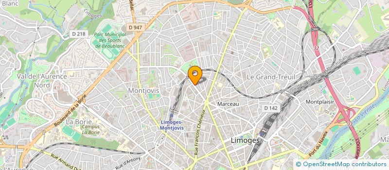 localisation de l'entreprise CAPRON à LIMOGES