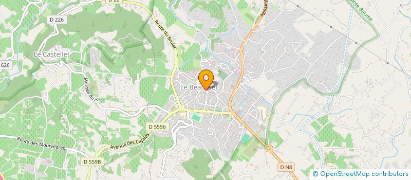 localisation de l'entreprise CAPRON DEVAUCHELLE  LE BEAUSSET