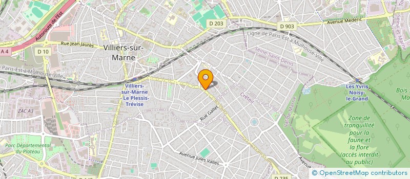 localisation de l'entreprise CAPROSNY à VILLIERS-SUR-MARNE