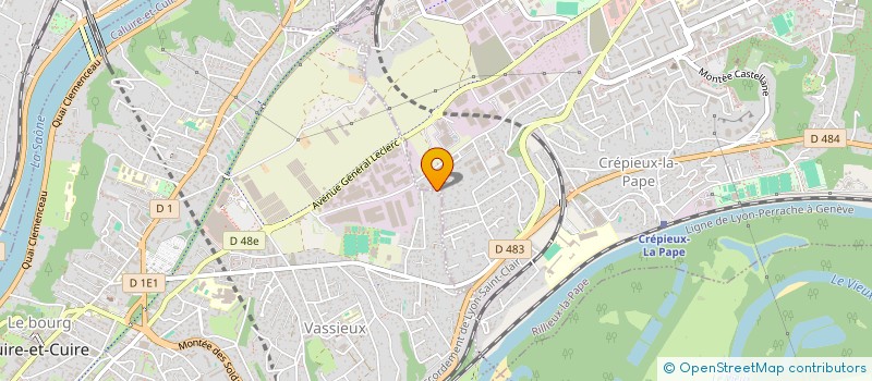 localisation de l'entreprise CAPS  CALUIRE-ET-CUIRE