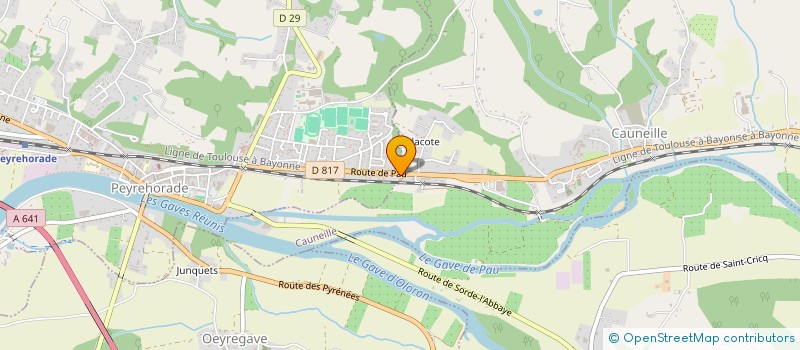 localisation de l'entreprise CAPS à PEYREHORADE