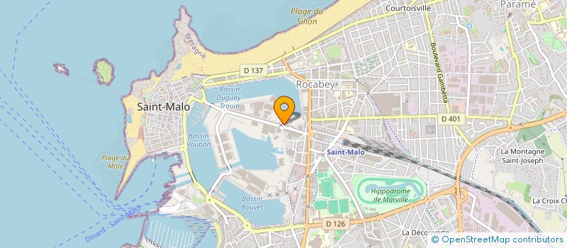localisation de l'entreprise CAPS & BAIE à SAINT-MALO