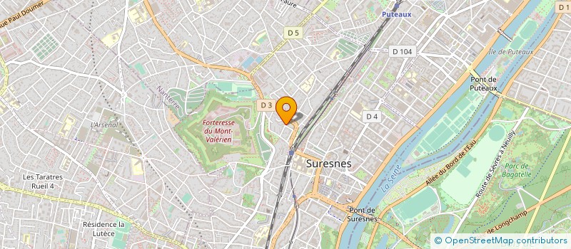 localisation de l'entreprise CAPS (CAPSULE AERIENNE PILOTEE PAR SATELLITE) à SURESNES
