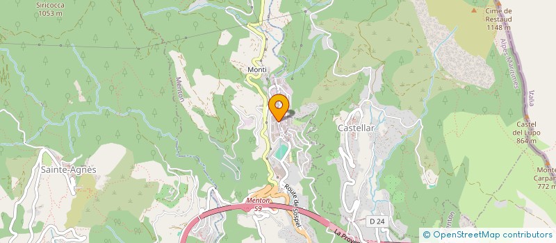 localisation de l'entreprise CAPS HOLDING  MENTON