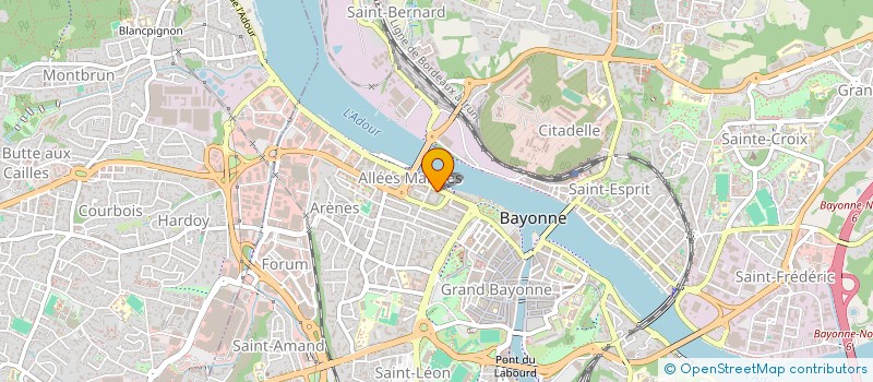 localisation de l'entreprise CAPS' OUEST à BAYONNE