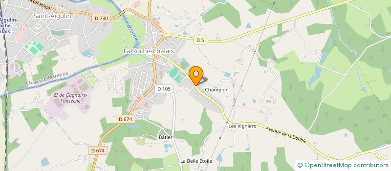 localisation de l'entreprise CAPS ROBERT ET ANNETTE  LA ROCHE-CHALAIS