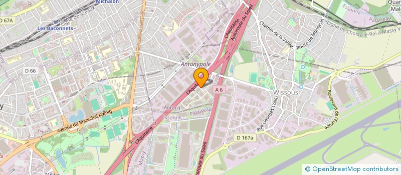 localisation de l'entreprise CAPS TRAINING à ANTONY