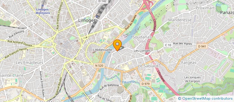 localisation de l'entreprise CAPSEM à LIMOGES