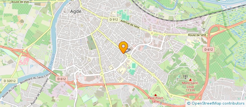 localisation de l'entreprise CAPSENS à AGDE