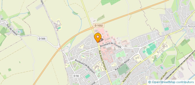 localisation de l'entreprise CAPSERVICES  CHAUNY