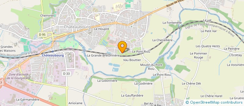 localisation de l'entreprise CAPSET  CHATEAUBOURG