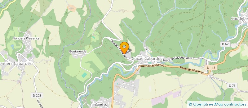 localisation de l'entreprise CAPSETA  CUXAC-CABARDES