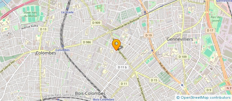 localisation de l'entreprise CAPSI CONSEIL à BOIS-COLOMBES