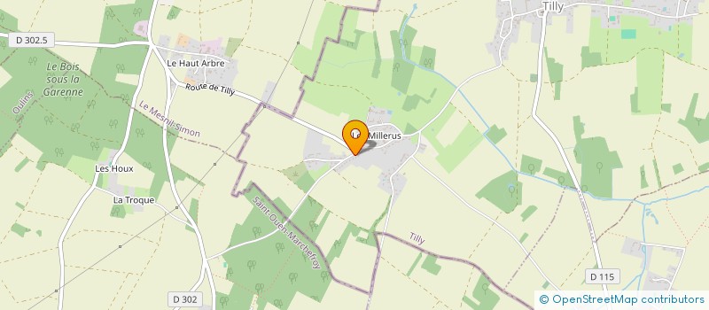 localisation de l'entreprise CAPSIRH CONSEILS AUDIT PAIE SYSTEMES D INFORMATIONS EN RESSOURCES HUMAINES à TILLY