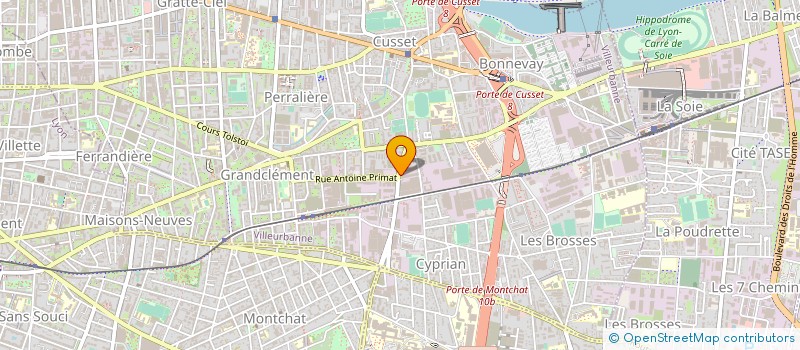 localisation de l'entreprise CAPSO  VILLEURBANNE