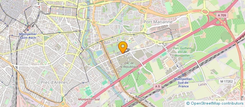 localisation de l'entreprise CAPSOL à MONTPELLIER