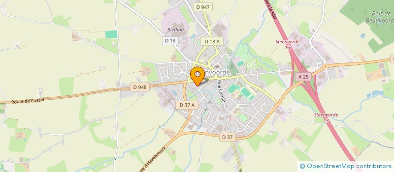 localisation de l'entreprise CAPSTEEN  STEENVOORDE