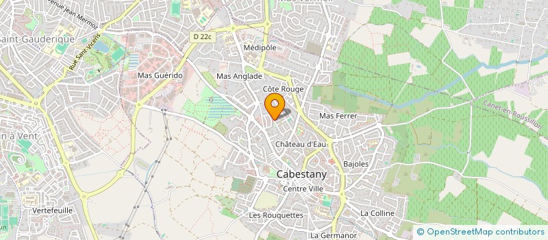 localisation de l'entreprise CAPSUDMED  CABESTANY