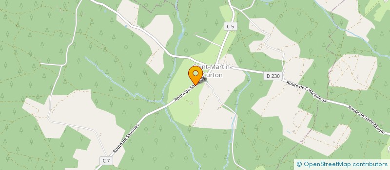 localisation de l'entreprise CAPSUL U CORP  SAINT-MARTIN-CURTON