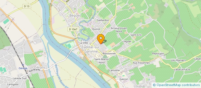 localisation de l'entreprise CAPSULE  CADILLAC-SUR-GARONNE