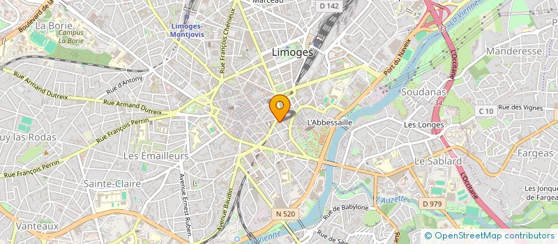 localisation de l'entreprise CAPSULE D'AMOUR à LIMOGES