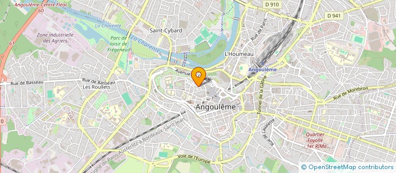 localisation de l'entreprise CAPSULE EDITIONS à ANGOULEME