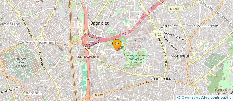 localisation de l'entreprise CAPSULON  BAGNOLET
