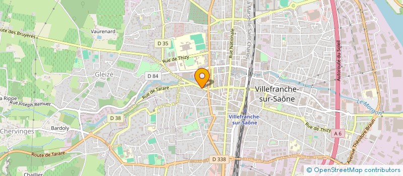 localisation de l'entreprise CAPSYMM  VILLEFRANCHE-SUR-SAONE