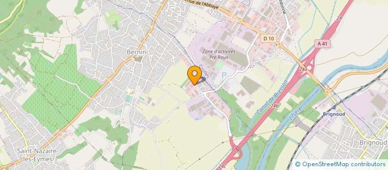 localisation de l'entreprise CAPSYS  BERNIN