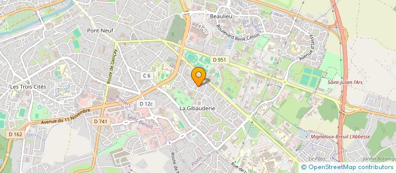 localisation de l'entreprise CAPT'M'EUROPA à POITIERS