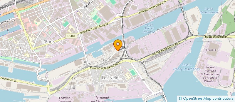 localisation de l'entreprise CAPTAIN à LE HAVRE