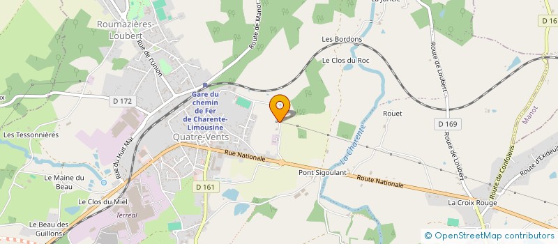 localisation de l'entreprise CAPTAIN COEUR DE BOEUF  TERRES-DE-HAUTE-CHARENTE