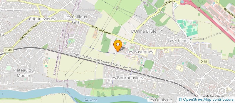 localisation de l'entreprise CAPTAIN DEV  HERBLAY-SUR-SEINE