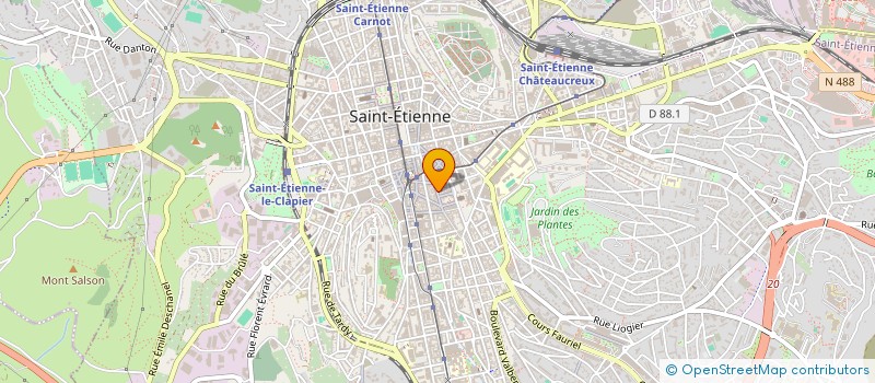 localisation de l'entreprise CAPTAIN DONUT à SAINT-ETIENNE