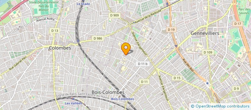localisation de l'entreprise CAPTAIN FOX - PUB CULTUREL à BOIS-COLOMBES