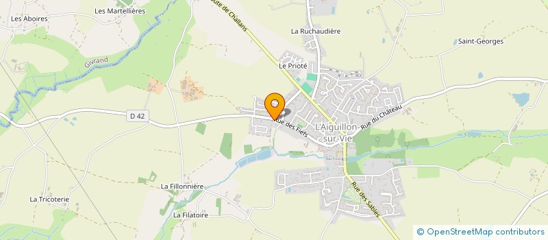localisation de l'entreprise CAPTAIN'NET à L'AIGUILLON-SUR-VIE