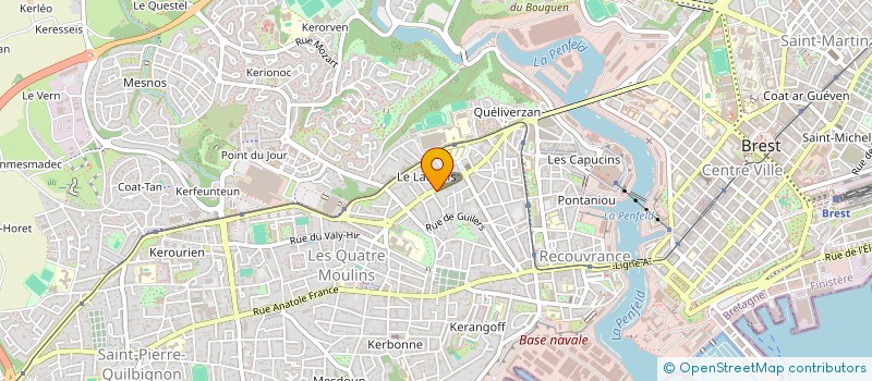 localisation de l'entreprise CAPTAINE SERVICES à BREST