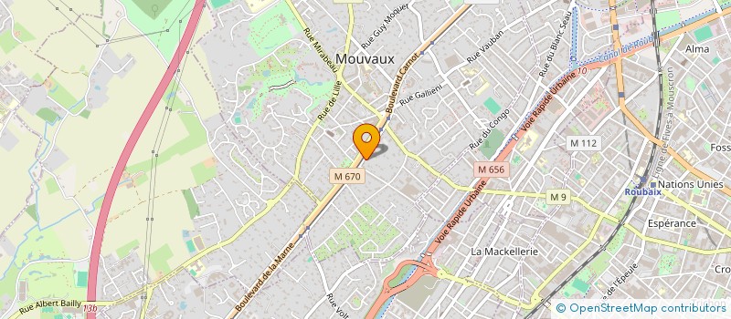 localisation de l'entreprise CAPTALENTS  MOUVAUX