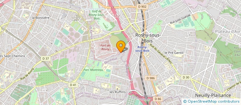 localisation de l'entreprise CAPTEL à MONTREUIL