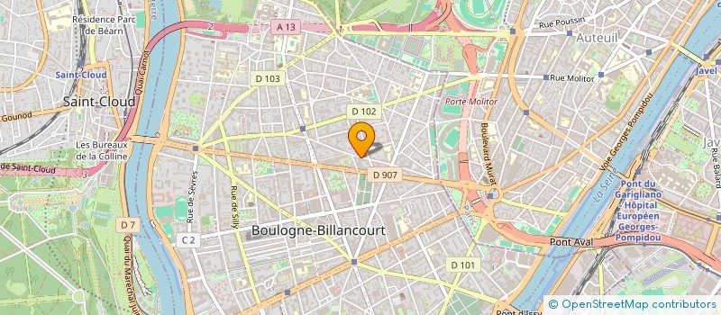 localisation de l'entreprise CAPTIVE STUDIO à BOULOGNE-BILLANCOURT