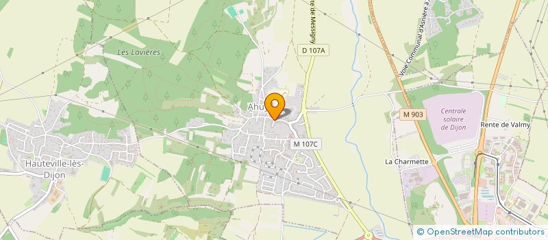 localisation de l'entreprise CAPTRONIC à HAUTEVILLE-LES-DIJON
