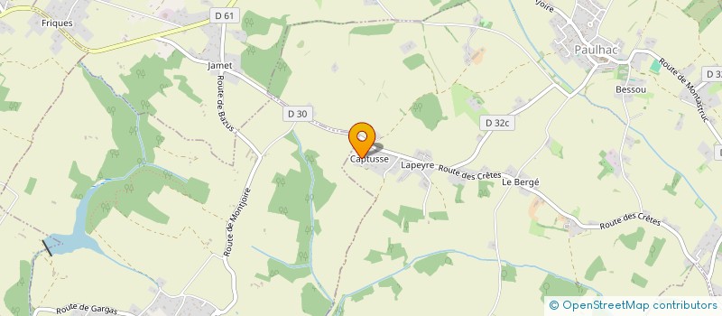 localisation de l'entreprise CAPTUSSE  PAULHAC